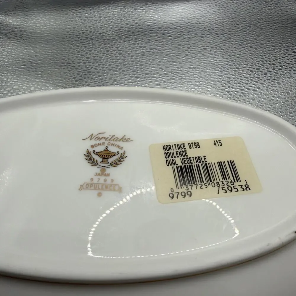 Vintage Noritake Opulence 10” Oval Vegetable Bowl 9799Discontinued Made In Japan